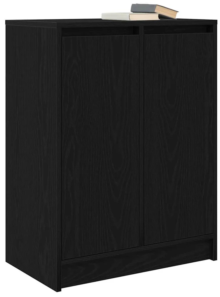 vidaXL Sideboard Μαύρη βελανιδιά 57x34x76 cm Κατασκευασμένο ξύλο