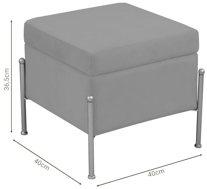 Σκαμπό-μπαούλο Panton βελούδο πράσινο-χρυσό 40x40x36.5εκ 40x40x36.5 εκ.