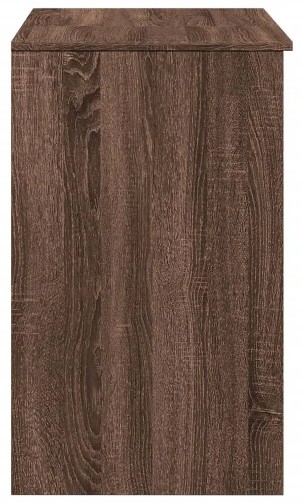 vidaXL Μπουντουάρ με Καθρέφτη Καφέ Δρυς 73x46,5x120 εκ.