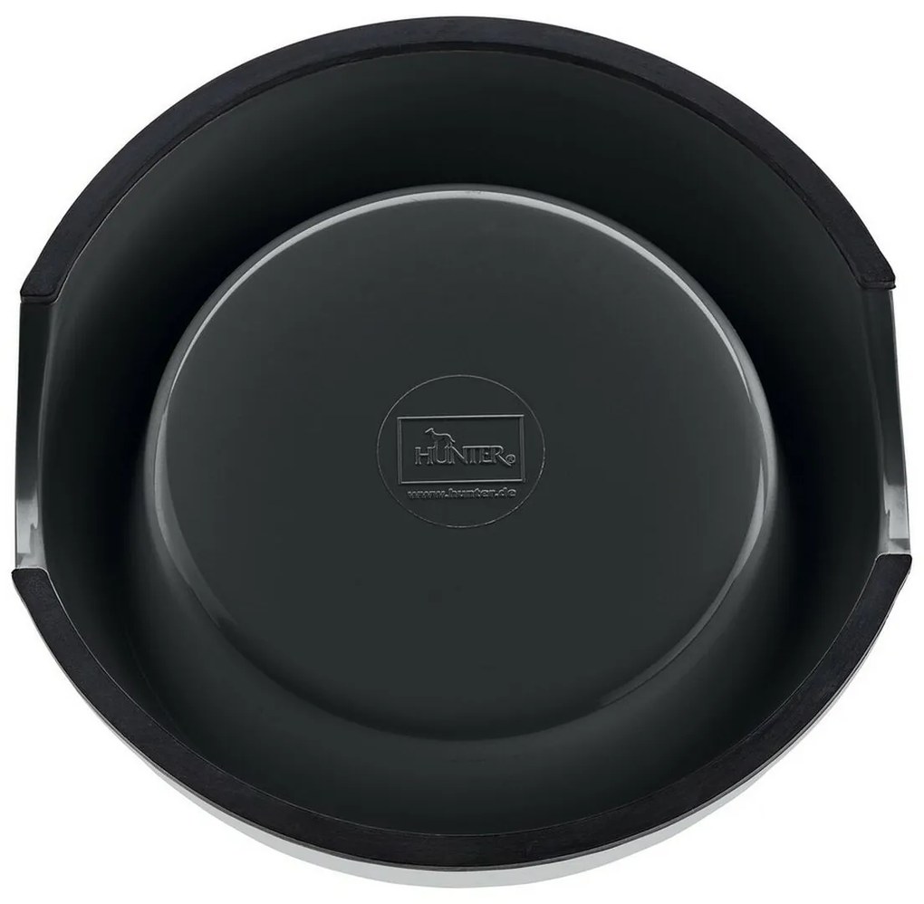 Ταΐστρα σκύλων Hunter μελαμίνη Ανοξείδωτο ατσάλι Μαύρο 160 ml (14,5 x 14,5 x 7 cm)