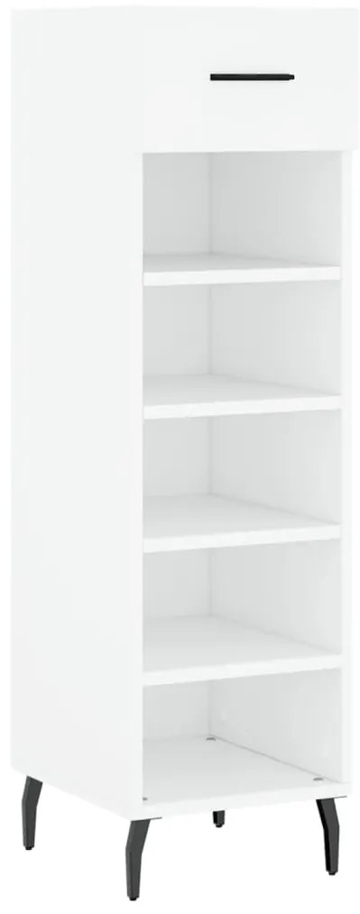 vidaXL Παπουτσοθήκη Λευκή 30 x 35 x 105 εκ. από Επεξεργασμένο Ξύλο