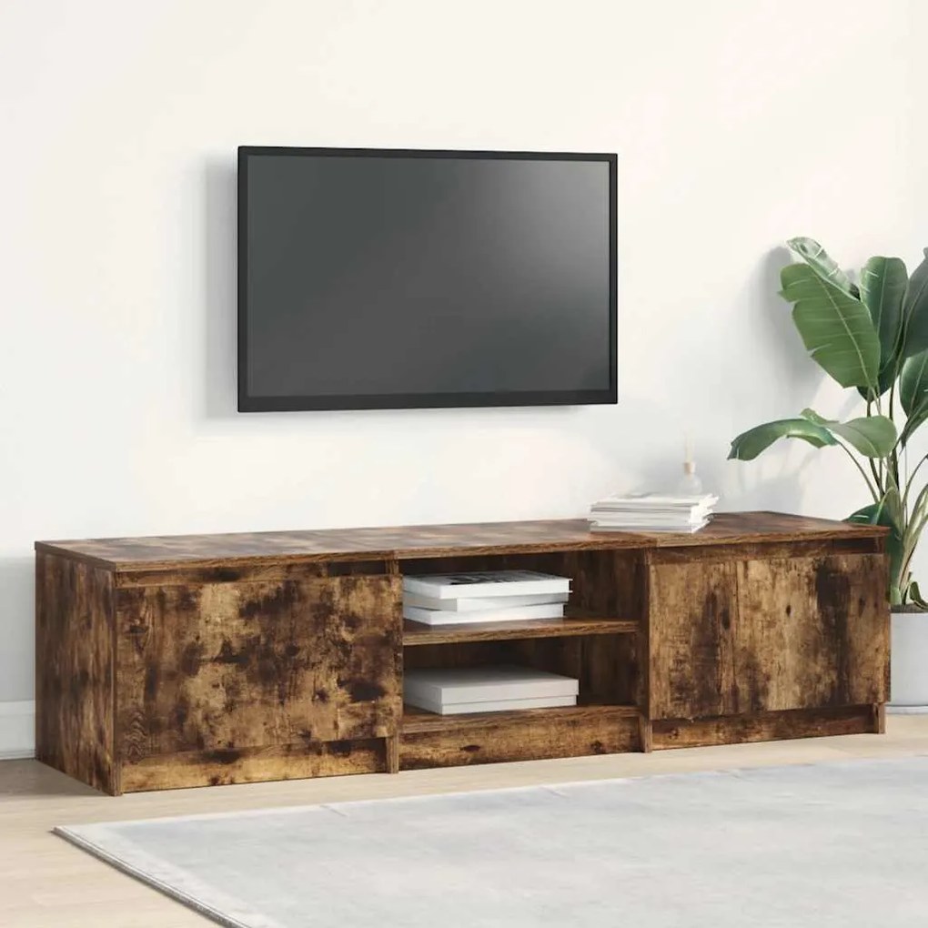 vidaXL Έπιπλο Καπνιστή βελανιδιά 140x40x35,5 εκ. από Επεξεργ. Ξύλο