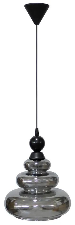 Φωτιστικό Οροφής GL-6030/25 -B- 1/L 02-0442 1xE27 25x110cm Fume Heronia