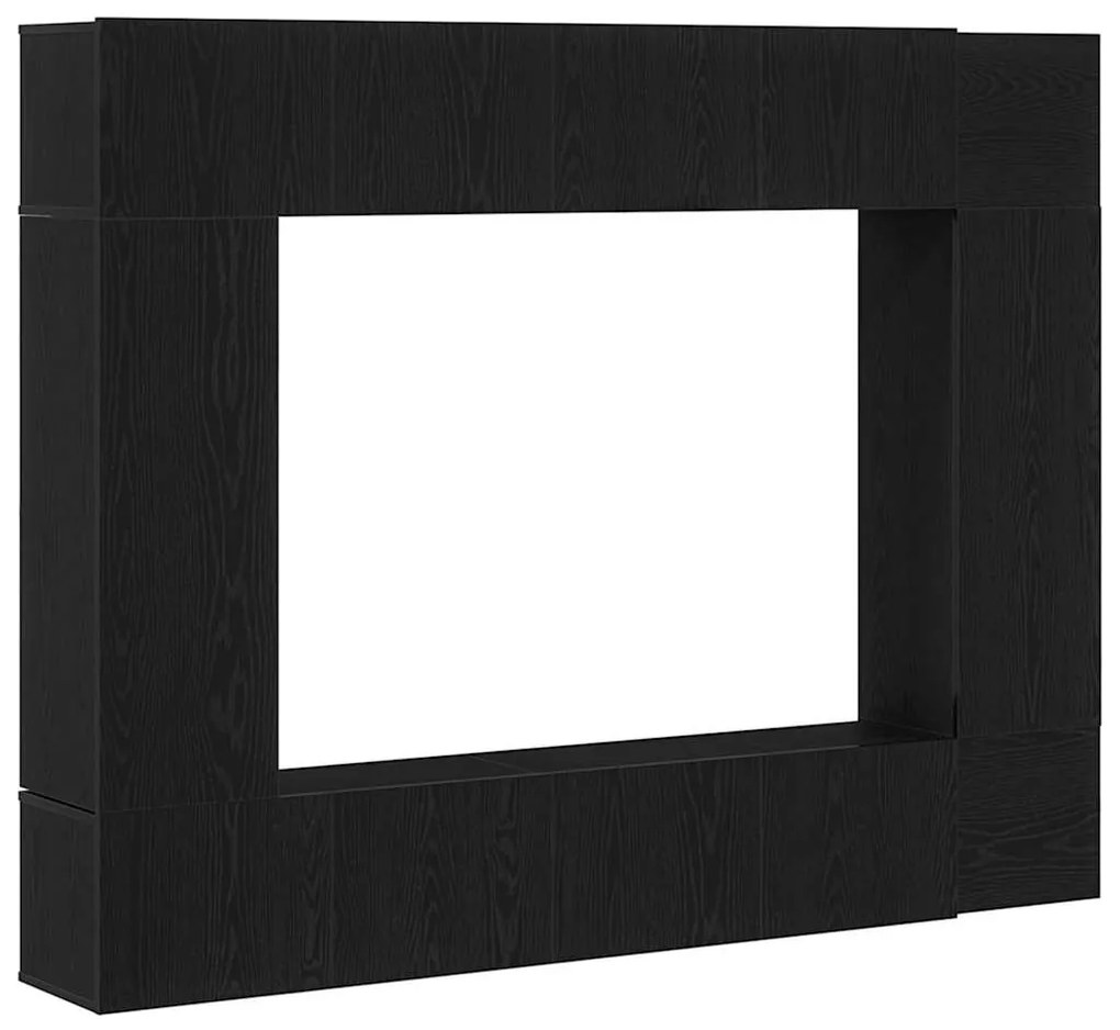 vidaXL Σετ Ντουλαπιών Τηλεόρασης Επιτοίχιο 8 pcs Μαύρη δρυς