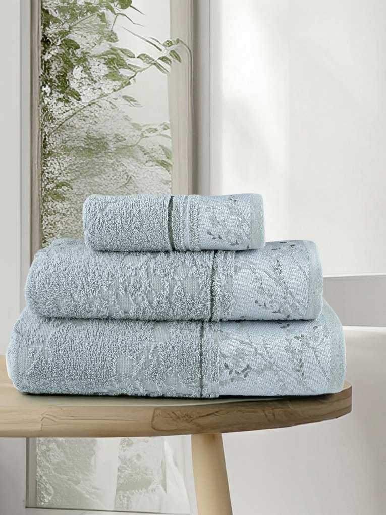 Σετ Πετσέτες 3τμχ (30x50 + 50x90 + 70x140) - Inverno Light Blue 5206482182103