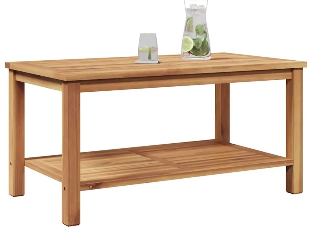vidaXL Τραπεζάκι σαλονιού Καφέ 90 x 50 x 45 cm Μασίφ ξύλο teak
