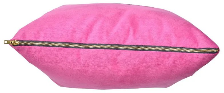 Μαξιλάρι διακοσμητικό ροζ  με φερμουάρ 45 X 45 X 15cm  Verrado Pillow, Red