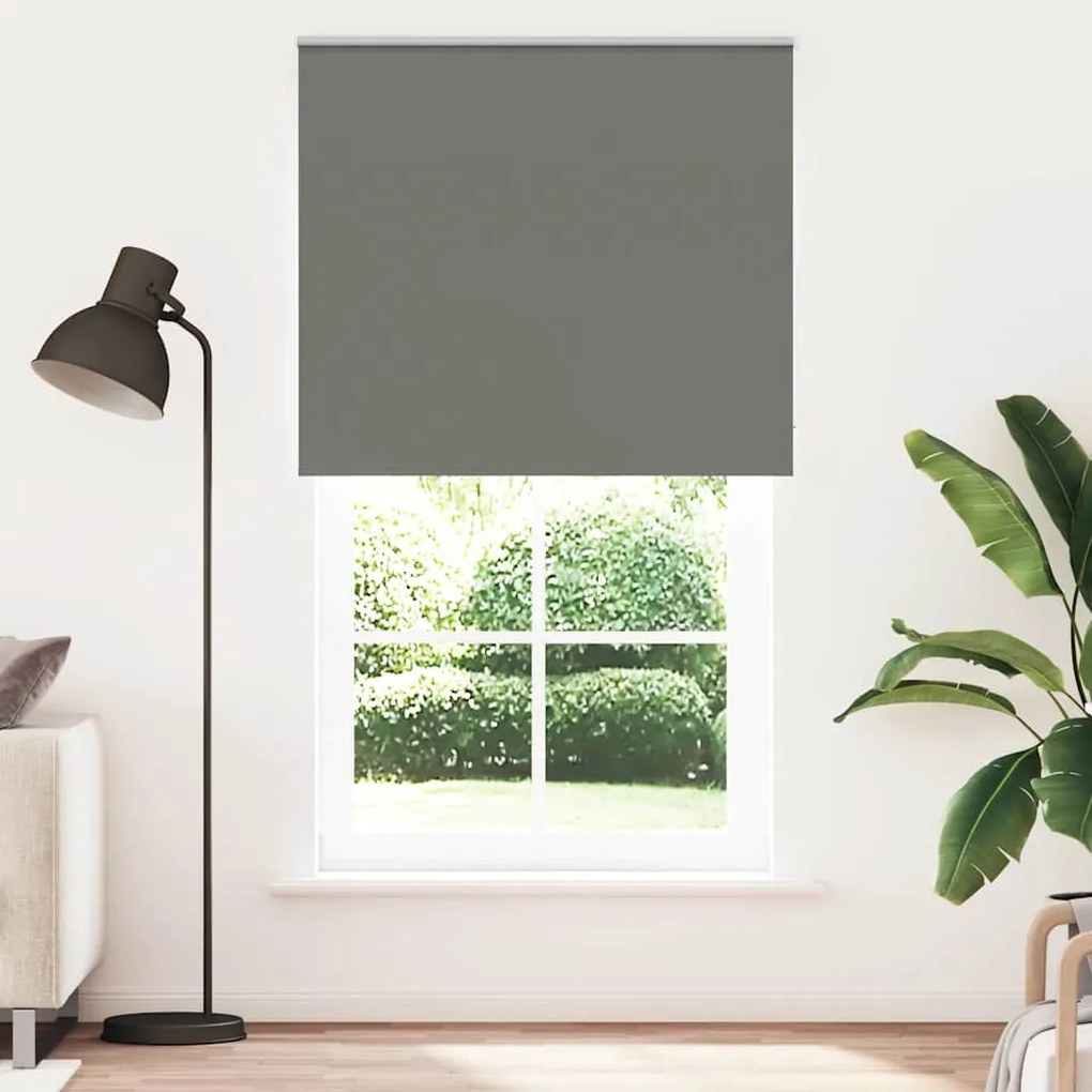 vidaXL Roller Blind Blackout γκρί 130x230 cm Πλάτος υφάσματος 126,6cm