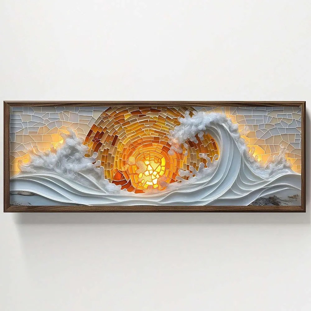 Κάδρο 856EVL1567 120x3,5x40cm Multi Wallity Horizontal Mdf,Ξύλο