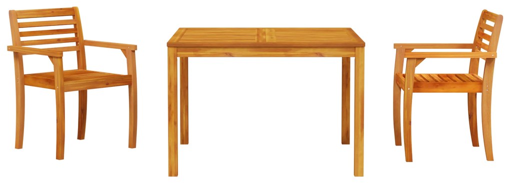 vidaXL Σετ Διατροφής Κήπου 3 pcs Καστανό 110 x 110 x 75 cm