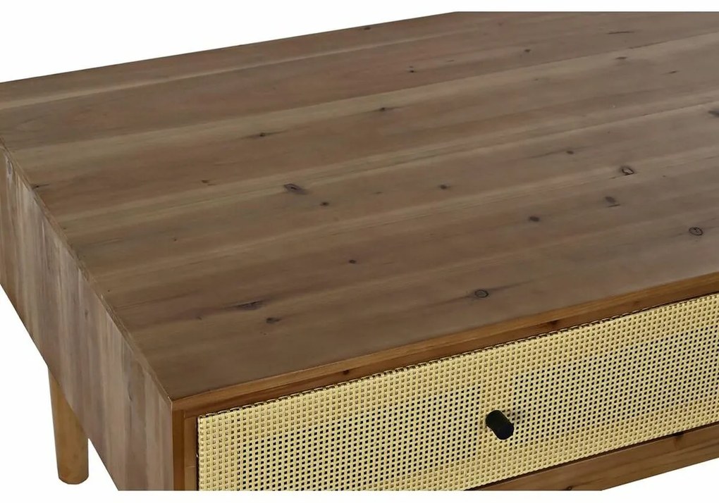 Τραπεζάκι Καφέ DKD Home Decor Έλατο ρατάν (106 x 55 x 46 cm)