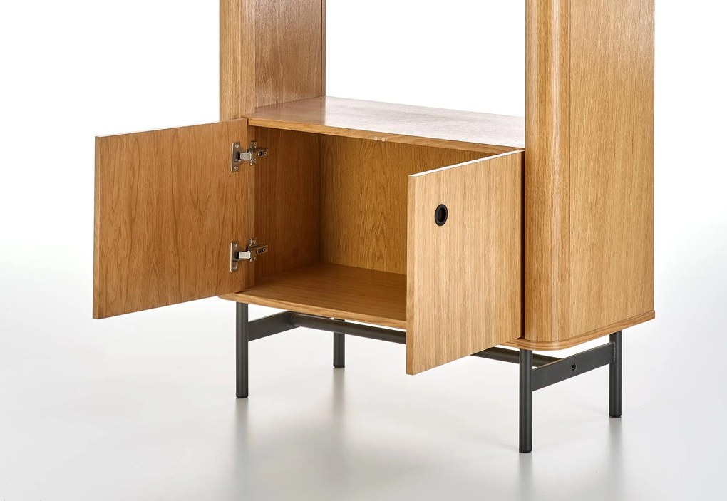 SMART REG-1 regal color: natural oak/black DIOMMI V-PL-SMART-REG-1