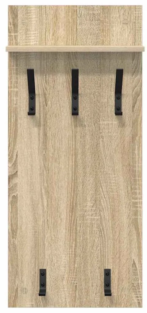vidaXL Τοίχου Κρεμάστρα Sonoma Δρυς 90 x 40 x 10 εκ Επεξεργασμένο ξύλο