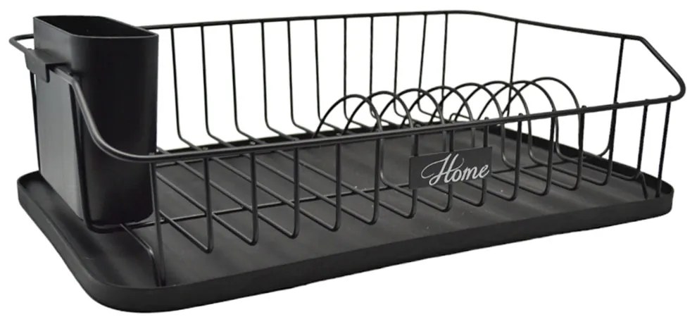 Πιατοθήκη Μεταλλική Σε Μαύρο Χρώμα 43x29x12.5cm Home
