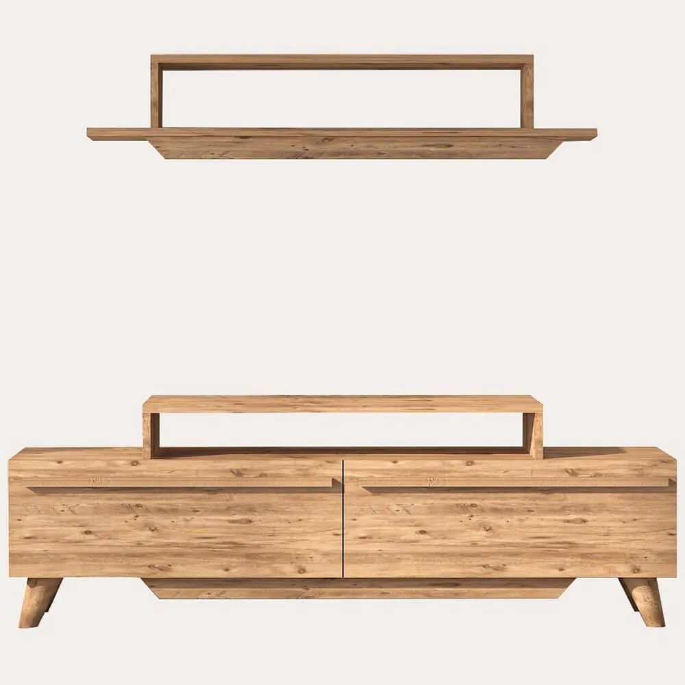 Σύνθεση Τηλεόρασης Harmony 505CRL1905 150x31x49cm Pine