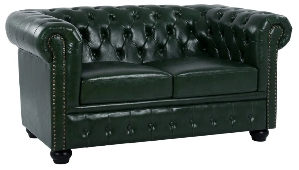 ΚΑΝΑΠΕΣ 2ΘΕΣΙΟΣ T.CHESTERFIELD HM3010.08 ΤΕΧΝΟΔΕΡΜΑ ΚΥΠΑΡΙΣΣΙ 150x90x72 εκ.