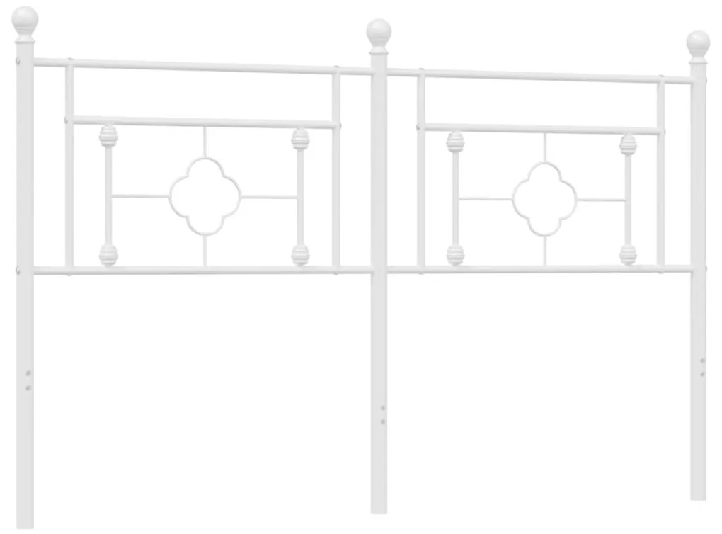 vidaXL Κεφαλάρι Λευκό 160 εκ. Μεταλλικό