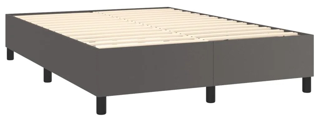 ΚΡΕΒΑΤΙ BOXSPRING ΜΕ ΣΤΡΩΜΑ ΓΚΡΙ 140X200ΕΚ. ΑΠΟ ΣΥΝΘΕΤΙΚΟ ΔΕΡΜΑ 3142849