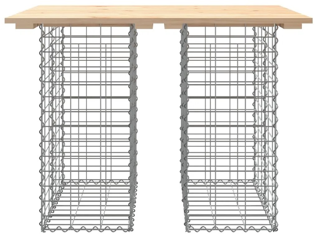 Παγκάκι Κήπου Συρματοκιβώτιο 100x70x72εκ. από Μασίφ Ξύλο Πεύκου - Καφέ