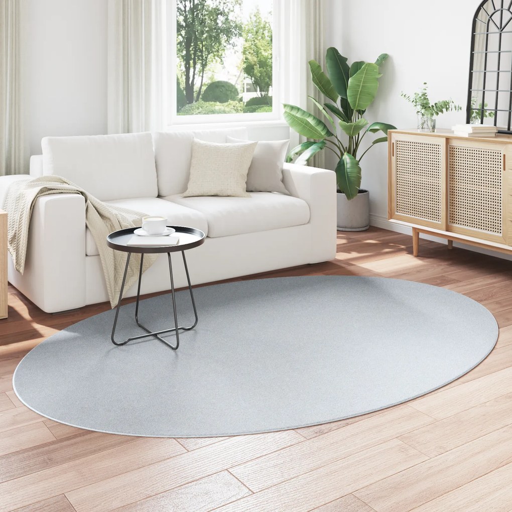 vidaXL Χαλί "HUARTE" Γκρι 160x230 εκ. Ωοειδές
