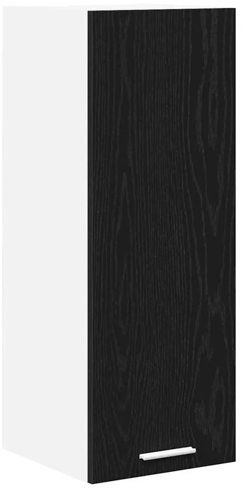 vidaXL Κρεμαστό ντουλάπι 2 pcs Μαύρος Δρυς και Λευκό 30 x 31 x 80 εκ.