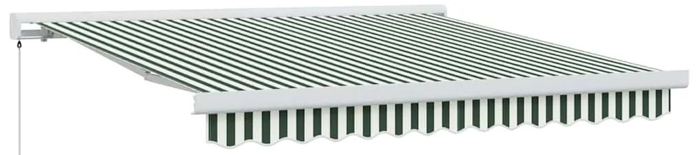 vidaXL Σκηνίτσα Αναδιπλούμενη Πράσινο, Άσπρο 350 x 250 εκ