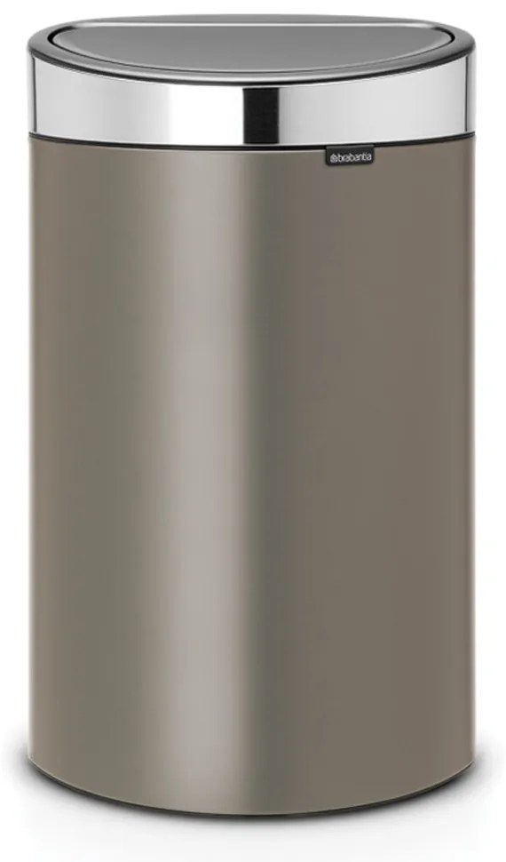 Brabantia 650529 Κάδος Απορριμμάτων Touch Bin New 40L, Platinum