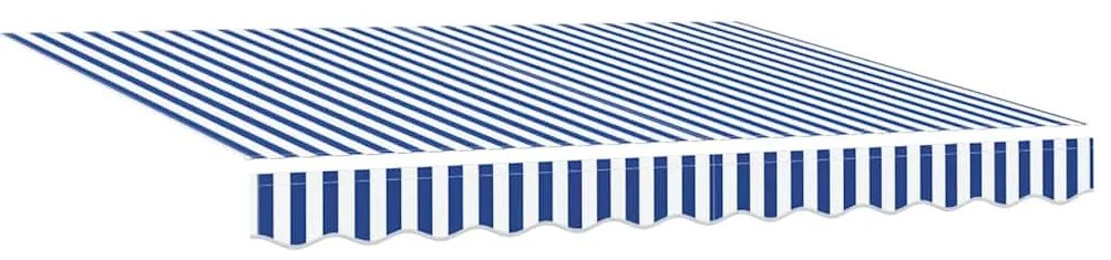 vidaXL Σκηνίτσα Αναδιπλούμενη Μπλε και άσπρο 350 x 250 εκ