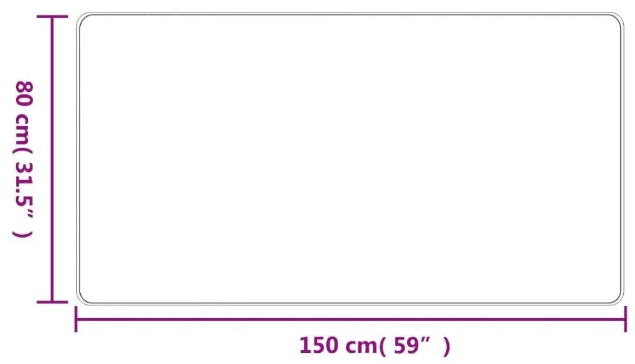 Χαλί Διάδρομος Εμφάνιση Σιζάλ Ασημί 80 x 150 εκ. - Ασήμι