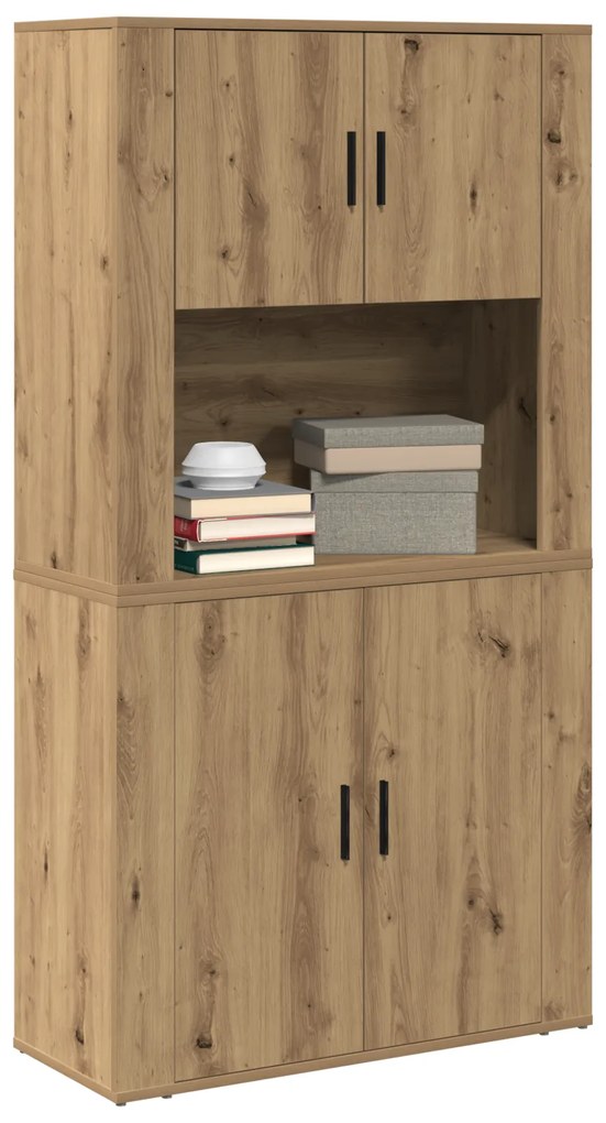 vidaXL Υψηλό ντουλάπι Artisan Oak 80x33x150 εκ. Επεξεργασμένο ξύλο