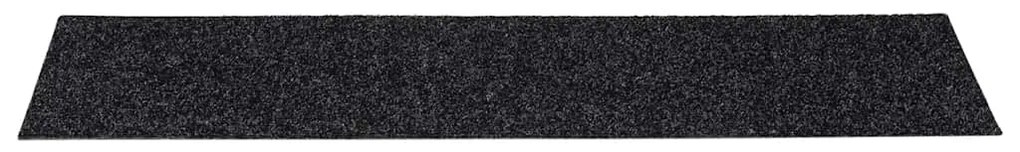 vidaXL Αυτοκόλλητα Πατάκια Σκαλιών 30 τεμ. 76x20 εκ. Μαύρα Ορθογώνια