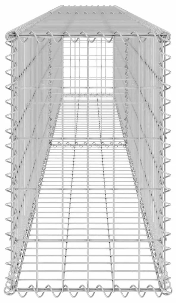 vidaXL Συρματοκιβώτιο Τοίχος 300x30x50 εκ. Γαλβαν. Χάλυβας + Καλύμματα