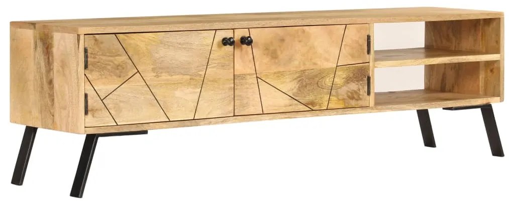 vidaXL Έπιπλο Τηλεόρασης 140 x 30 x 40 εκ. από Μασίφ Ξύλο Μάνγκο