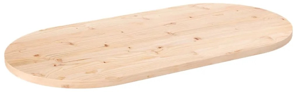vidaXL Επιφάνεια Τραπεζιού Οβάλ 110 x 55 x 2,5 εκ. Μασίφ Ξύλο Πεύκου