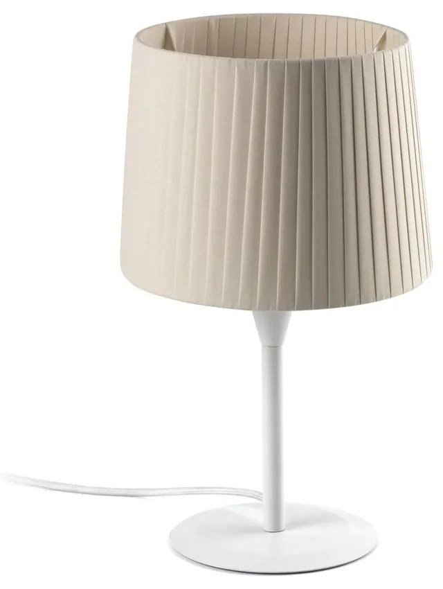 Επιτραπέζιο Φωτιστικό Samba 64316-35 E27 max 15W White-Beige Faro Barcelona