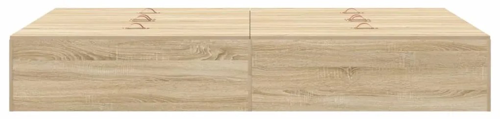 vidaXL Σκελετός Κρεβατιού Sonoma Δρυς 120 x 200 cm Επεξεργασμένο ξύλο