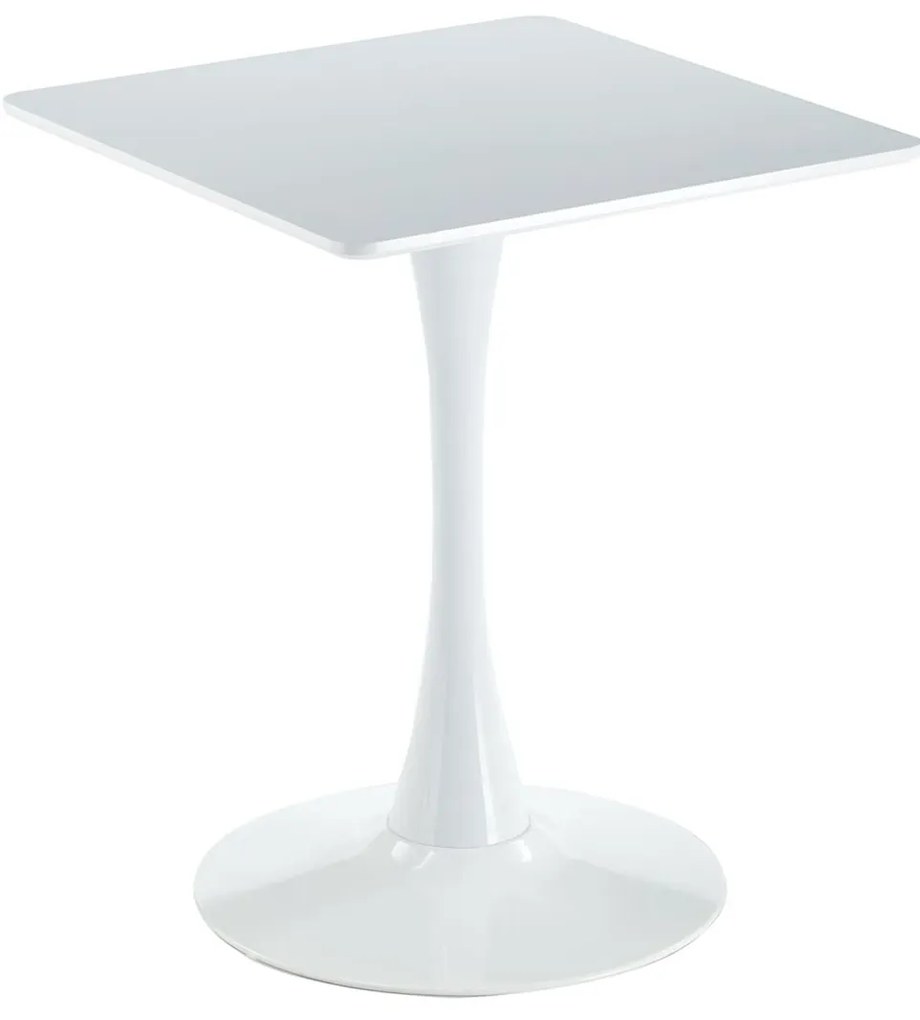 Τραπέζι BREAK Λευκό MDF/Μέταλλο 60x60x75cm