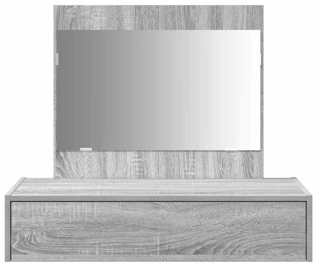 vidaXL Τραπέζι περιποίησης Γκρι 83 x 40 x 70 εκ Επεξεργασμένο ξύλο