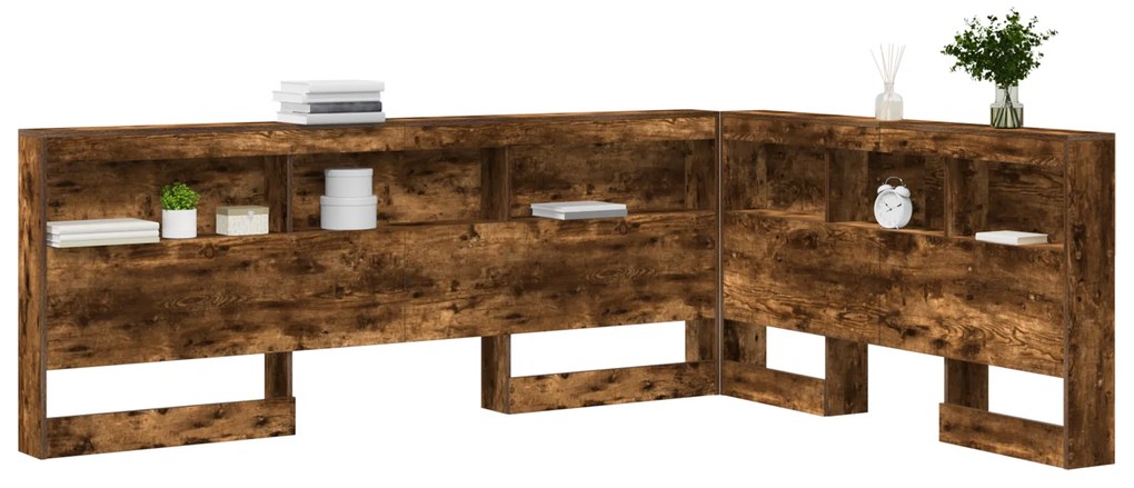 vidaXL Κεφαλάρι Αποθήκης Καπνιστή δρυς 135 cm Επεξεργασμένο ξύλο