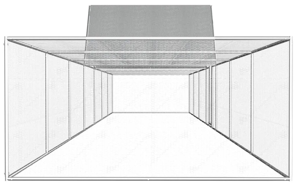 vidaXL Κοτέτσι 14 x 2 x 2 μ. από Γαλβανισμένο Χάλυβα