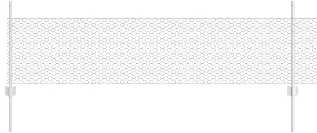vidaXL Στήλες Φράχτη 11 τεμ U-Channel 60 εκ Γαλβανισμένο Ατσάλι