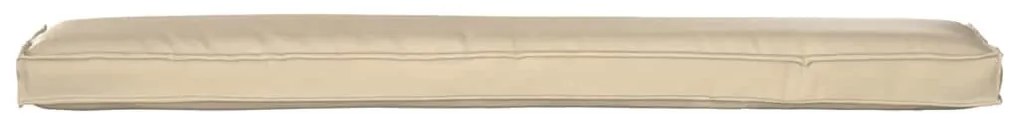 vidaXL Μαξιλάρι παλέτας Μπεζ 200 x 40 x 8 εκ. Ύφασμα Oxford