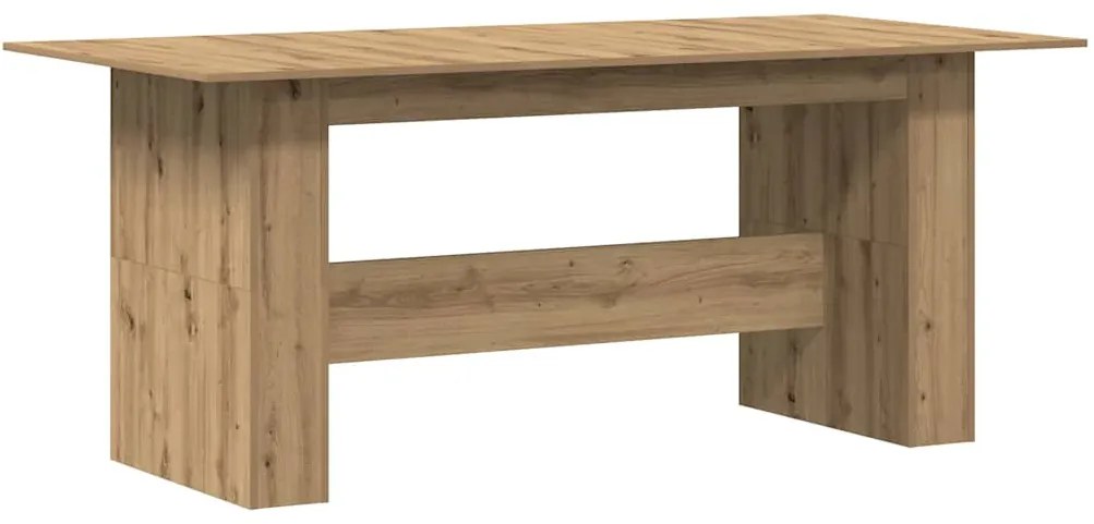 vidaXL Τραπεζαρία Artisan Oak 180x90x76 cm Ξύλινη κατασκευή
