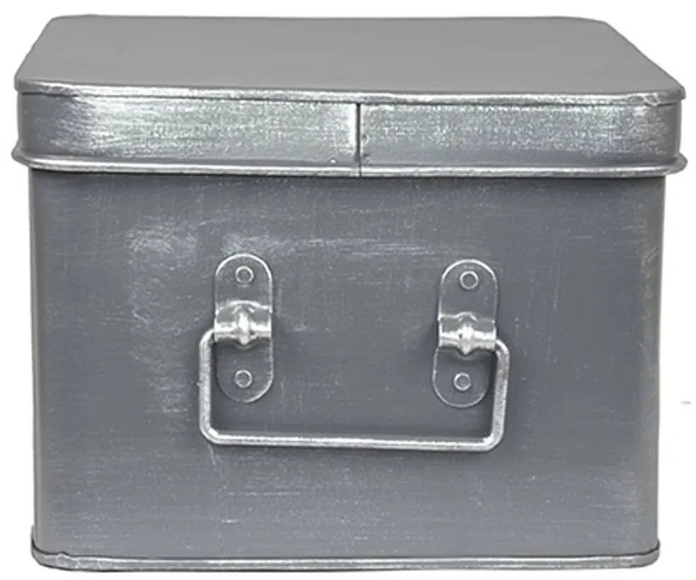 LABEL51 Κουτί Αποθήκευσης Media Χρώμα Αντικέ Γκρι 27 x 21 x 16 εκ. L