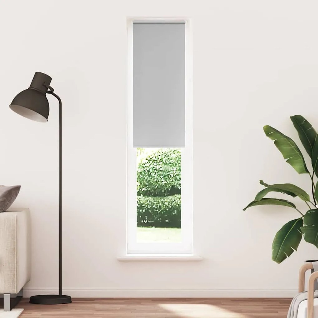 vidaXL Roller Blind Blackout ανοιχτό γκρι 55x210 cm Πλάτος υφάσματος