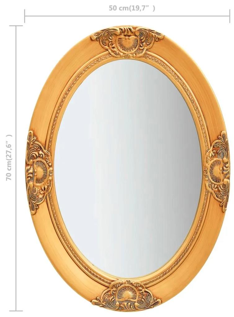 Καθρέφτης Τοίχου με Μπαρόκ Στιλ Χρυσός 50 x 70 εκ. - Χρυσό