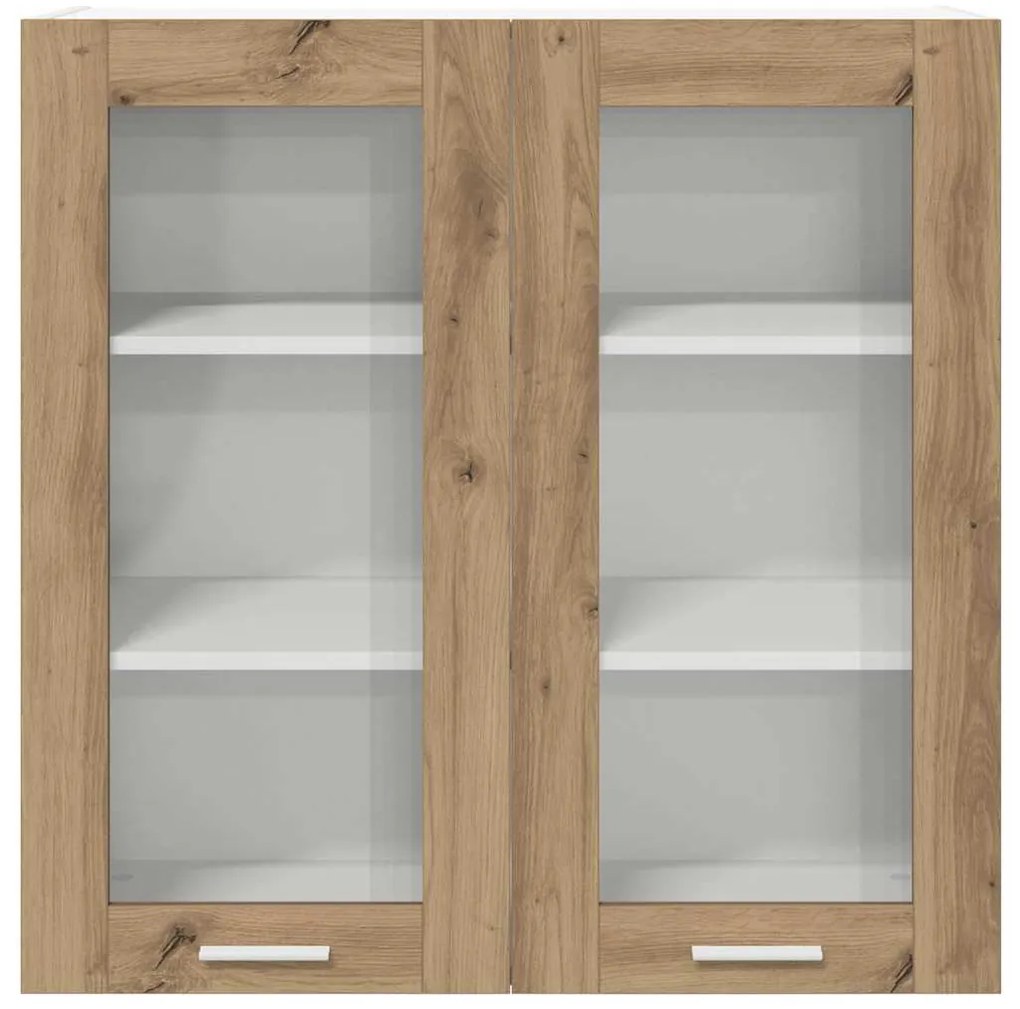 vidaXL Κρεμαστό ντουλάπι με αποθήκευση Artisan Oak 80 x 31 x 80 εκ.