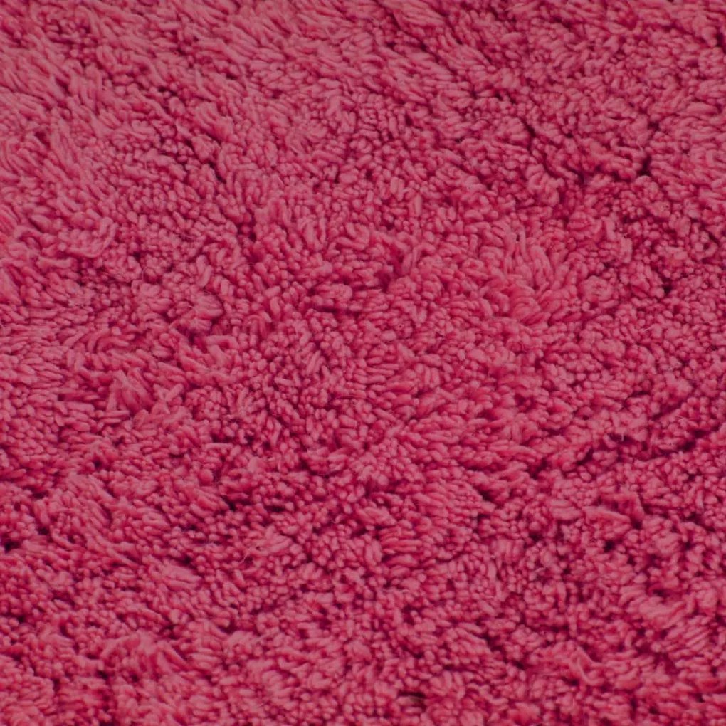 Σετ Πατάκια Μπάνιου 3 τεμ. Φούξια Υφασμάτινα - Ροζ