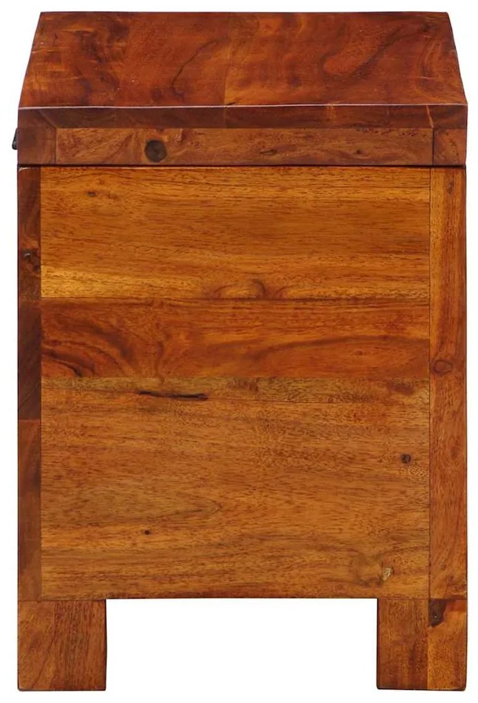 vidaXL Κουτί αποθήκευσης Πολύχρωμο 50 x 30 x 40 εκ. Μασίφ ξύλο ακακίας