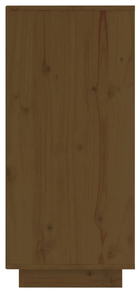vidaXL Ντουλάπι Καφέ Μελί 60 x 34 x 75 εκ. από Μασίφ Ξύλο Πεύκου